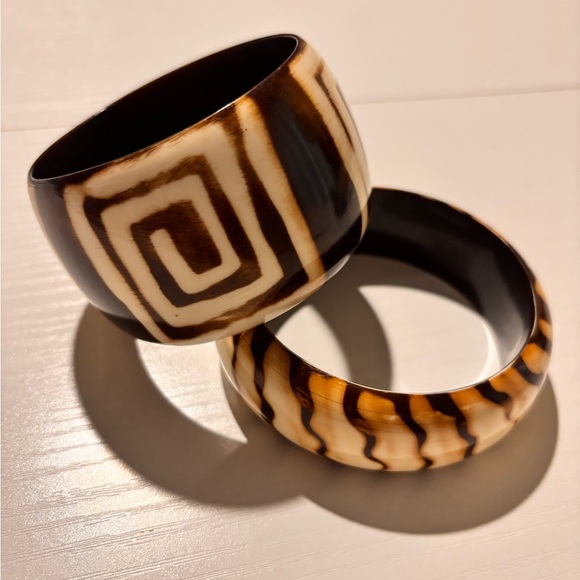 Geometric Patterned Bangles - Picture 3 of 3